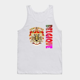 Belgique (Belgium) Coat of Arms Design Tank Top